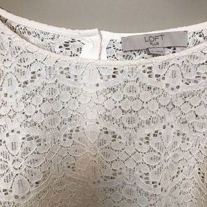LOFT Tops - Loft Plus Cream Lace Top LOFT Tops - Loft Plus Cream Lace Top